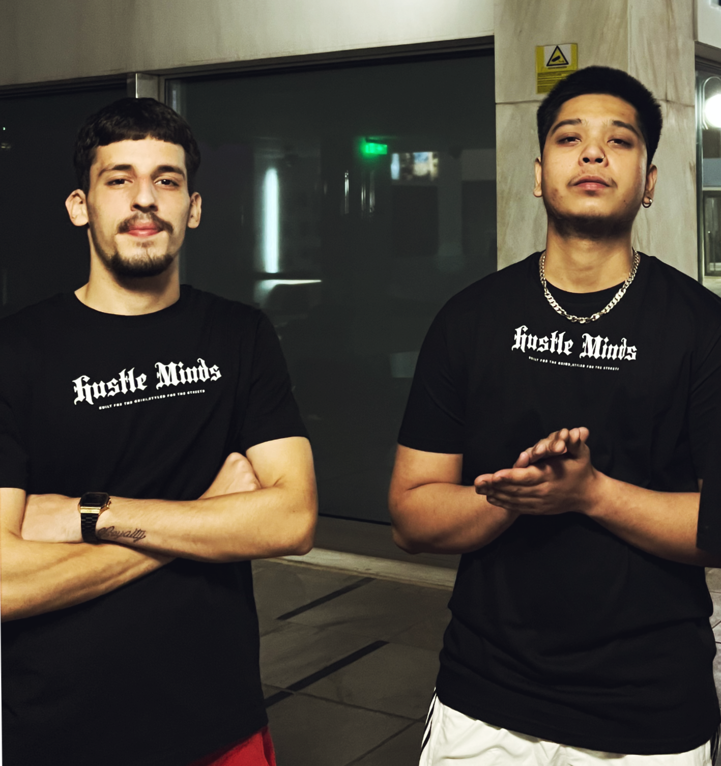 Black Hustle Minds Tee