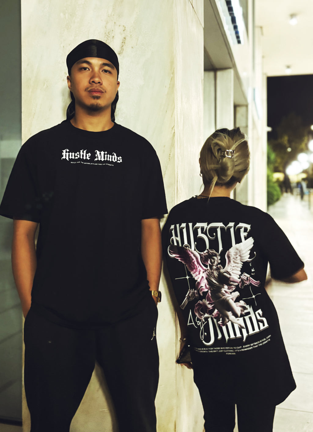 Black Hustle Minds Tee